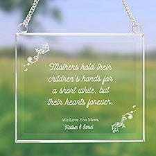 Dear Mom Personalized Glass Suncatcher - 43790