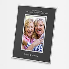 Friends Engraved Flat Iron Black 4x6 Picture Frame - 43801