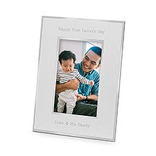 Dad Personalized Flat Iron Silver Picture Frame - 43819