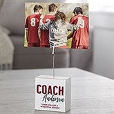 Thanks Coach Personalized Photo Clip Holder Block - 43854