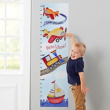 Transportation Personalized Wall Decal Growth Chart  - 43875