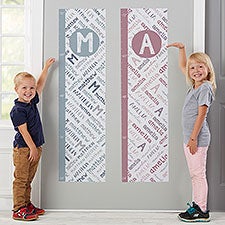 Youthful Name Personalized Wall Decal Growth Chart  - 43882