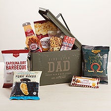 Five Star Dad Personalized Ammo Box with Snack Gift Set - 43886