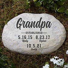 Established Personalized Garden Stones  - 43911