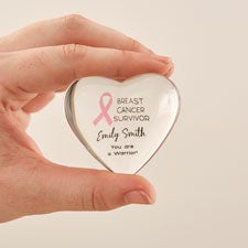 Choose Your Awareness Ribbon Personalized Mini Heart Keepsake  - 43926
