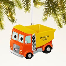 Dump Truck Personalized Ornament  - 43950