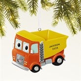 Dump Truck Personalized Ornament  - 43950