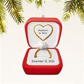 Engagement Ring Personalized Ornament - 43967