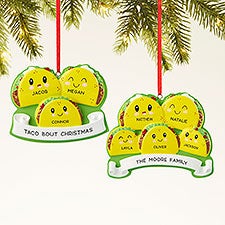 Taco Family Personalized Ornament  - 43984