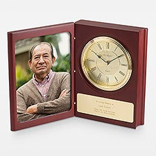 Personalized Memorial Large Book Clock - 44017