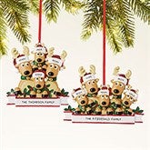 Reindeer Family Personalized Ornament - 44064