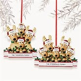 Reindeer Family Personalized Ornament - 44064