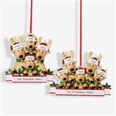 Reindeer Family Personalized Ornament - 44064