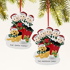 Doghouse Family Personalized Christmas Ornament - 44065