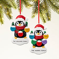 Winter Penguin Personalized Ornament - 44067