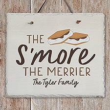 Smores Personalized Outdoor Slate Sign - 44081