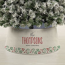 Christmas Wreath Personalized Christmas Tree Collar  - 44103