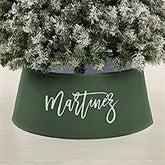 Scripty Name Personalized Christmas Tree Collar  - 44104