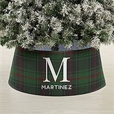 Christmas Plaid Personalized Christmas Tree Collar  - 44107