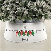 Holiday Lights Personalized Christmas Tree Collar  - 44114