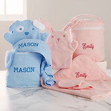 Embroidered 4-Piece Baby Bath Set - 44139