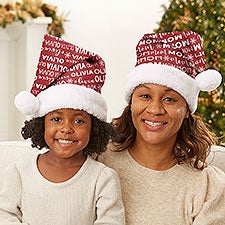 Snowflake Family Personalized Santa Hat - 44140