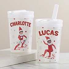 The Elf on the Shelf Candy Cane Personalized Toddler 8oz. Straw Sippy Cup - 44153