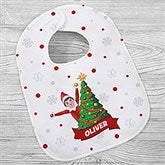 The Elf on the Shelf® Tree Personalized Baby Bibs - 44157