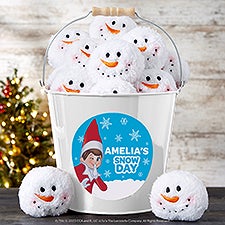 The Elf on the Shelf Personalized Metal Snowball Buckets - 44161