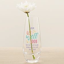 Get Well Soon Personalized Printed Bud Vase - 44228