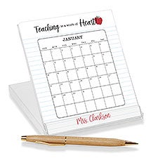 Inspiring Teacher Personalized Desk Calendar  - 44235