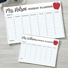 Inspiring Teacher Personalized Weekly Planner - 44237