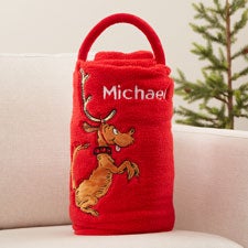 The Grinch Max Personalized Fleece Blanket - 44242