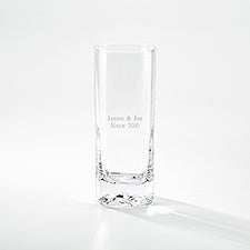 Engraved Luigi Bormioli Anniversary Highball Drinking Glass - 44314