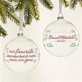 Our Favorite Memories Personalized Glass Bulb Ornament - 44361