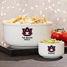 NCAA Auburn Tigers Personalized Bowls - 44367