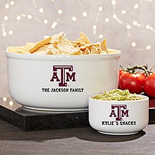 NCAA Texas A&M Aggies Personalized Bowls - 44371