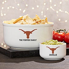 NCAA Texas Longhorns Personalized Bowls - 44374