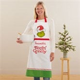 The Grinch Embroidered Kitchen Apron - 44383