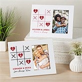 Tic Tac Toe Love Personalized Picture Frame  - 44456