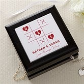 Tic Tac Toe Love Personalized Jewelry Box  - 44458