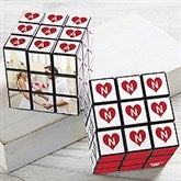 Tic Tac Toe Love Personalized Photo Rubik