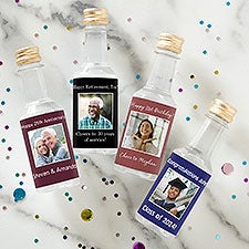 Party Photo Personalized Mini Bottle Liquor Labels  - 44472