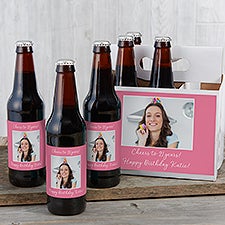 Party Photo Beer Bottle Labels  Beer Carrier  - 44479