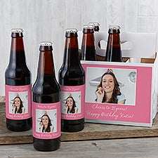 Party Photo Beer Bottle Labels & Beer Carrier - 44479