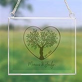 Rooted In Love Personalized Glass Suncatcher - 44501