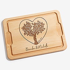 Rooted In Love Personalized Hardwood Charcuterie Board - 44503