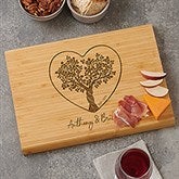 Rooted In Love Personalized Bamboo Charcuterie Board  - 44504