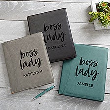 Boss Lady Personalized Full Notepad Portfolios  - 44505