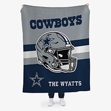 NFL Dallas Cowboys Helmet Personalized Blankets  - 44549